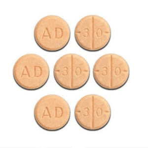 Adderall 30mg-Tablet is used to treat Attention Deficit Hyperactivity Disorder (ADHD)