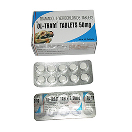 Ol-Tram-50mg-tramadol used to treat moderate to severe pain.